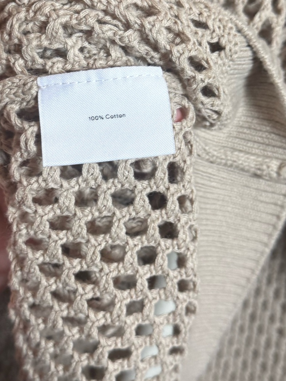 Summersalt The Fishnet Crewneck Cover-Up - Natural - Picture 4 of 6
